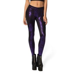 NWOT Blackmilk Geometric Floral Violet Leggings